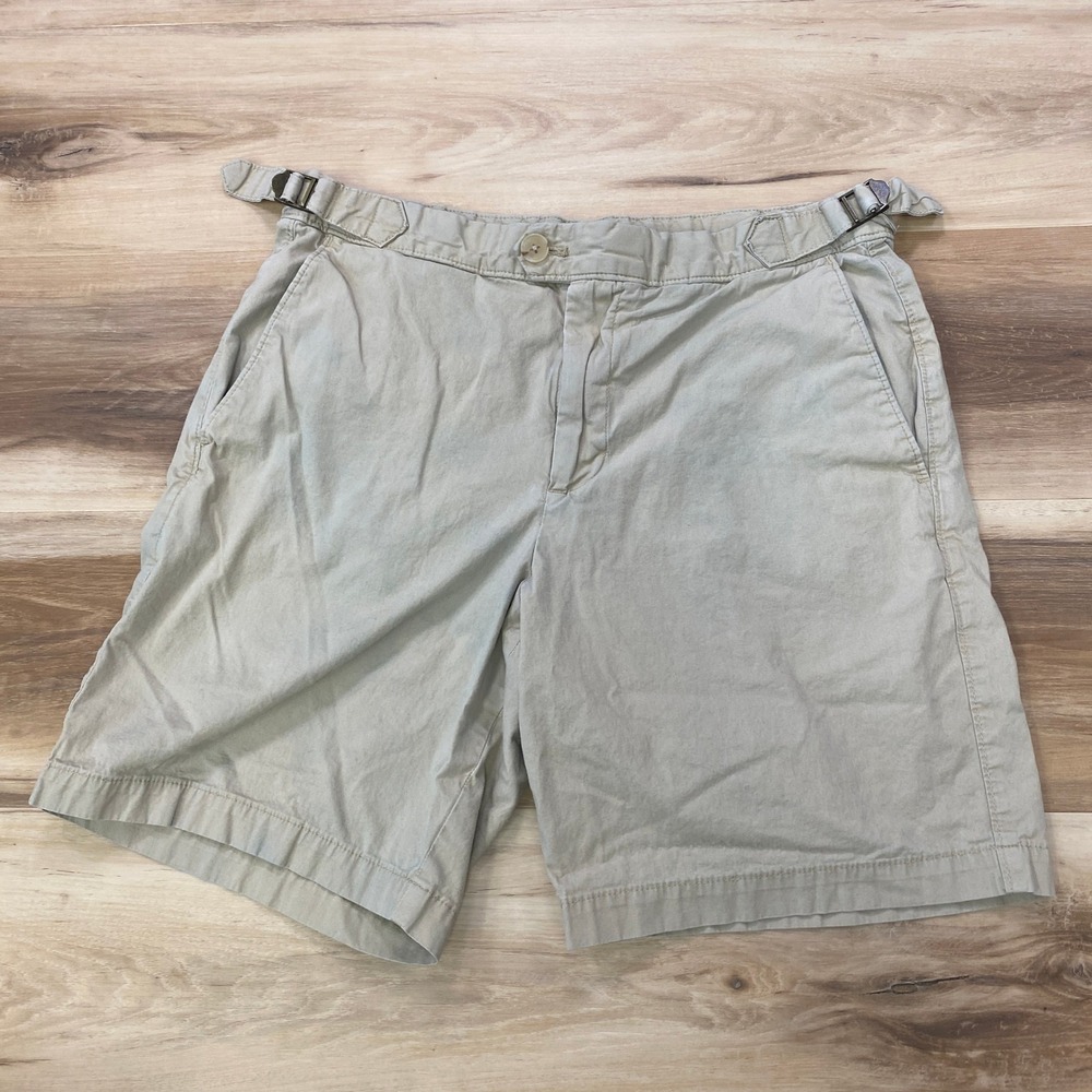 Banana Republic Resort Short 31 Maverick Tan Cotton Stretch Chino Khaki 8.5 Inch